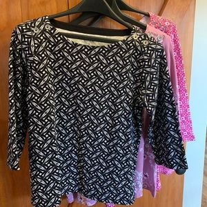 Three Croft and Barrow 3/4 Petite Shirts